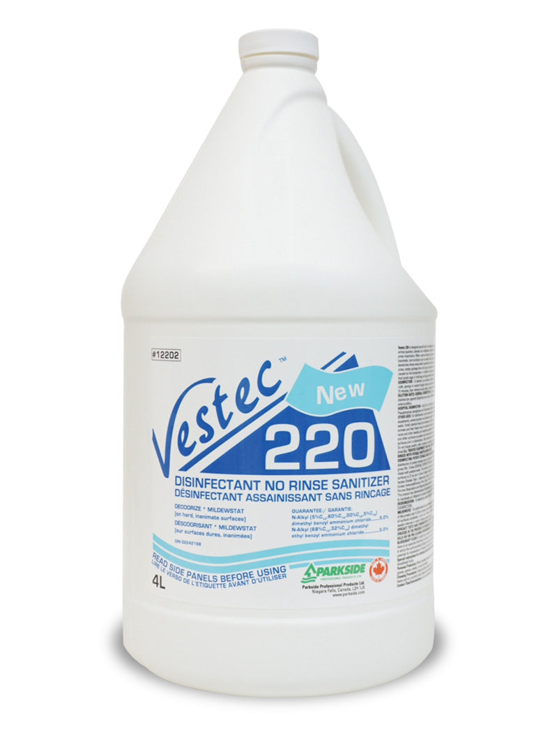 VESTEC 220 QUAT SANITIZER-4X4L